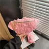 Nova Bolsa de Ombro com Renda Floral Estilosa, Bolsa Transversal Única e Fashion para Sair, Alto Valor Estético, Vibe Relaxada, Bolsa de Cintura para o Dia a Dia