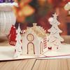 Estruturas de Cartões de Natal 3D com Luz e Música Projetadas Profissionalmente, Fotografadas Diretamente Sem Enviar os Cartões, Design Criativo