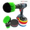 Escova de Limpeza Elétrica Conjunto de 10 Peças Kit de Limpeza com Escova para Furadeira Elétrica de Carro Escova para Lavagem de Carro Escova para Limpeza de Cubos de Roda Escova para Frestas de Disco