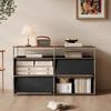 Gabinete auxiliar nórdico, gabinete auxiliar para apartamento pequeño, gabinete de almacenamiento para sala de estar, gabinete de revista simple, gabinete de almacenamiento para dormitorio, módulo de estantería combinado