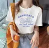 Camiseta de Manga Corta Versátil para Mujer Estilo Coreano y Japonés de Verano con Estampado Único de Dibujos Animados Lindos Diseño de Moda