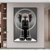 Kaws pintura colgante marca de moda oso violento sala de estar sofá pintura de piso mural moderno minimalista pasillo pintura decorativa estudio en vivo