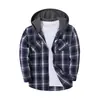 Amazon Explosions Talla Europea y Americana Hombre Moda Neoyorquina Tendencia Sudadera con Capucha Cuadros Sudadera con Capucha de Franela