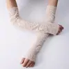 Mangas de Proteção Solar de Verão, Luvas de Ciclismo de Renda Gelada, Mangas Longas para Dirigir, Mangas Falsas, Atacado Transfronteiriço Decorativo