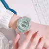 Reloj Deportivo de Gran Venta Estilo Ins Unicornio Reloj Electrónico para Estudiantes de Secundaria, Preparatoria y Bachillerato 592 Reloj con Correa Transparente