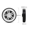 En stock rueda de equipaje reemplazo maleta de ruedas maleta de ruedas silenciosa rueda universal rueda voladora accesorios de reparación de ruedas rueda de equipaje