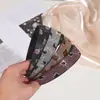 Diadema de Moda con Estampado de Leopardo y Pedrería, Diadema Negra Sencilla Antideslizante con Adorno de Pedrería para Mujer, Estilo de Lujo Ligero