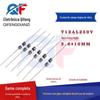 Tubo de fusível de vidro com chumbo 3.6x 10mm T12AL250V tampa dupla fusível rápido/fusível de fusão lenta