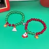 Europeo y Americano Transfronterizo Más Vendido Navidad Pareja Masculina y Femenina Mejor Amigo Amistad Pulsera Magnética Colorida con Cuentas Elegante Versátil