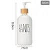 Botella dispensadora de vidrio para desinfectante de manos, Botella de almacenamiento para champú y gel de ducha, Botella espumosa para limpiador facial, Botella espumosa, Botella a prueba de fugas
