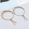 Comércio exterior transfronteiriço Europa e Estados Unidos acessórios de moda ajustável galvanoplastia jóias redondas pulseira de contas senhoras uma geração de cabelo