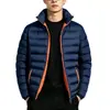 Chaqueta de algodón ligera para hombre con cuello alto, adecuada para otoño e invierno, estilo coreano, talla grande, casual, moderna