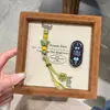 Adequado para pulseira Xiaomi Band 11, cerâmica artesanal, estilo fresco, flores verdes, textura trançada, pulseira Huawei 9/8 NFC