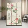 Divisória de parede dobrável estilo chinês para quartos de hotel, hall de entrada, sala de estar, apartamentos pequenos, simples e fácil de usar para decoração de casa