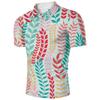 Nova Camisa Polo Masculina Europeia e Americana 2024 Estampa Digital 3D Gola Lapela Manga Curta Camiseta Fresca Casual Polo Masculina