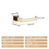 Suministro Exclusivo Transfronterizo para Amazon: Popular Set de Cinco Piezas de Tubo Cuadrado para Colgador de Toallas, Gancho para Ropa, Barra para Toallas, Anillo y Porta Rollos de Papel de Cocina