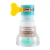Cabezal de ducha a prueba de salpicaduras con filtro, purificador de agua del grifo para uso doméstico en la cocina, boquilla giratoria y retráctil, grifo de ahorro de agua