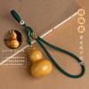 Colgante de Calabaza Pequeña Natural Artesanal, Llavero para Coche para Hombre y Mujer, Llavero Creativo de la Suerte y Seguro, Decoración para Bolso