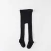 Medias Acanaladas de Primavera y Otoño para Niñas, Leggings Acanalados de Color Sólido, Leggings Elásticos Sin Costuras para Bebés para Usar Afuera