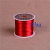 Compra 5 lleva 5DIY cordón elástico plano de seda, cuerda para abalorios, banda de goma, extensión de cabello, cordón de cristal para pulsera, envío