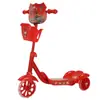 Patinete infantil marco de acero sin música Figura de dibujos animados para niños y niñas deslizante juguete exterior carrito