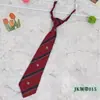Nueva Corbata JK Fresca de Primavera/Verano para Hombre y Mujer con Rayas Diagonales Estudiante Escolar Cremallera Corbata Perezosa Venta al por Mayor