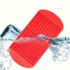 Bandeja de Silicona para Hielo con Rejilla Cubitos de Hielo Molde Plegable para Hielo Rompehielos Bandeja de Rejilla para Hielo Molde Cuadrado Pequeño Máquina de Hielo Molde de Silicona