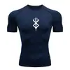 2026 Hombre Aliexpress Versátil Running Deportes Moda Entrenamiento Popular Manga Corta Exterior Compresión Camiseta Venta al por Mayor