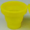 Taza Plegable para Exteriores Portátil de Viaje Taza para Enjuague Bucal Camping Silicona de Grado Alimenticio Resistente a Altas Temperaturas Retráctil Taza para Cepillarse los Dientes