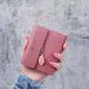 Nueva Cartera para Mujer Corta Estilo Coreano Cartera Pequeña para Estudiante Femenina Plegable Multifunción Gran Capacidad Billetera para Monedas Portatarjetas