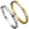 Pulseras Europeas y Americanas de Acero Inoxidable Chapadas en Oro de 18K Acero de Titanio Retro No Descolorables Pulseras para Mujer Lujo Accesible Europeo y Americano Pulseras de Celebridades de Internet