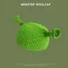 Liquidação por Atacado 2026 Moda de Inverno Gorro de Tricô para Mulheres, Quente e à Prova de Vento, Padrão de Expressão Fofa, Gorro de Outono e Inverno