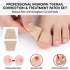 Patches transfronteiriços para cuidados com as unhas encravadas, sulcos de unhas crescendo na carne, protetores para os dedos dos pés, patches protetores, patches macios para correção de unhas para onicomicose