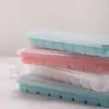 Bandeja de Gelo de Silicone Personalizada pelo Fabricante com 24 Cubos e Tampa Molde para Cubos de Gelo Caseiros de Grau Alimentício Artefato para Fazer Gelo Máquina de Gelo em Cubo