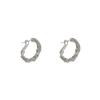 Pendientes de Aro Minimalistas Retorcidos de Metal Transfronterizos Europeos y Americanos para Mujer, Elegantes y Lujosos
