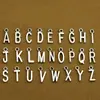 10 Colores Disponibles Accesorios de Aleación DIY, 26 Tipos, 1 Juego Cada Uno de Colgantes de Letras Inglesas, Colgantes de Aleación Esmaltada de Doble Cara