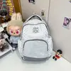 Mochila Feminina Listrada com Estrelas Mochila para Aluno do Ensino Médio Bolsa Escolar Bolsa para o Dia a Dia Bolsa para Lazer ao Ar Livre Viagem