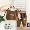 Traje de Sudadera de Manga Larga para Niño 2025 Otoño Nuevo Sudadera Casual Primavera y Otoño Niños 1-5 Años Traje Cool