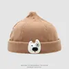 Gorro para Bebé Otoño e Invierno Estilo Coreano Dibujos Animados Perro Cachorro Sombrero de Propietario Cálido Pana Niño Pequeño Bebé Niño Sombrero de Piel de Melón