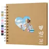 Álbum de Fotos DIY de Papel Kraft Transfronterizo Encuadernación Espiral 6x4 pulgadas Familiar Bebé Crecimiento Conmemorativo Scrapbook Lote