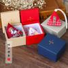 [Qian Li] Empaque de Caja de Regalo de Sachet de Zongzi del Festival del Bote del Dragón Caja Rígida de Empaque con Tapa de Cielo y Tierra