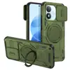 Capa de Celular com Janela Deslizante Adequada para Xiaomi Redmi Note 17 Pro Capa Protetora Anti-Queda com Suporte para Redmi Note 17