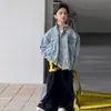 Ropa Infantil Zhili Chaqueta de Mezclilla para Niños 2026 Otoño Nueva Prenda de Manga Larga para Niños Bebés Ropa de Primavera y Otoño