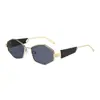 Gafas de Sol de Moda Tendencia Europeas y Americanas Transfronterizas de Amazon 2025 Rombo Metal Polígono Gafas de Sol de Gama Alta