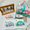 Boneca de pelúcia de desenho animado Hatsuhiro Future Acessórios criativos para cabelo Corda de cabelo com presilha de coração para meninas fofas, acessório de cabeça combinando