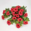 Amazon Enredadera de Gloria de la Mañana Europea Flor de Trompeta Flor Artificial Adorno Decoración de Flor de Trompeta para Exteriores Sala de Estar Hogar