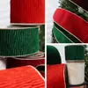 Cinta de decoración navideña de venta caliente transfronteriza cinta para envolver regalos cinta de satén cinta para decoración de árbol de Navidad moño diy