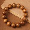 Pulseira de Nanmu Dourado 2.0 Círculo Único Madeira Morta Material Antigo Contas de Buda Aroma Medicinal Nanmu de Folha Pequena Pulseira de Rosário 108
