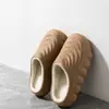 Pantuflas de algodón impermeables, cómodas y cálidas de EVA para mujer, nuevo estilo otoño/invierno 2026, engrosadas y forradas de felpa para uso en interiores, con suela suave
