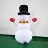 Fornecimento Exclusivo Transfronteiriço de Figuras Infláveis de Boneco de Neve LED Iluminado de Natal 1,8m para Decoração de Jardim de Férias